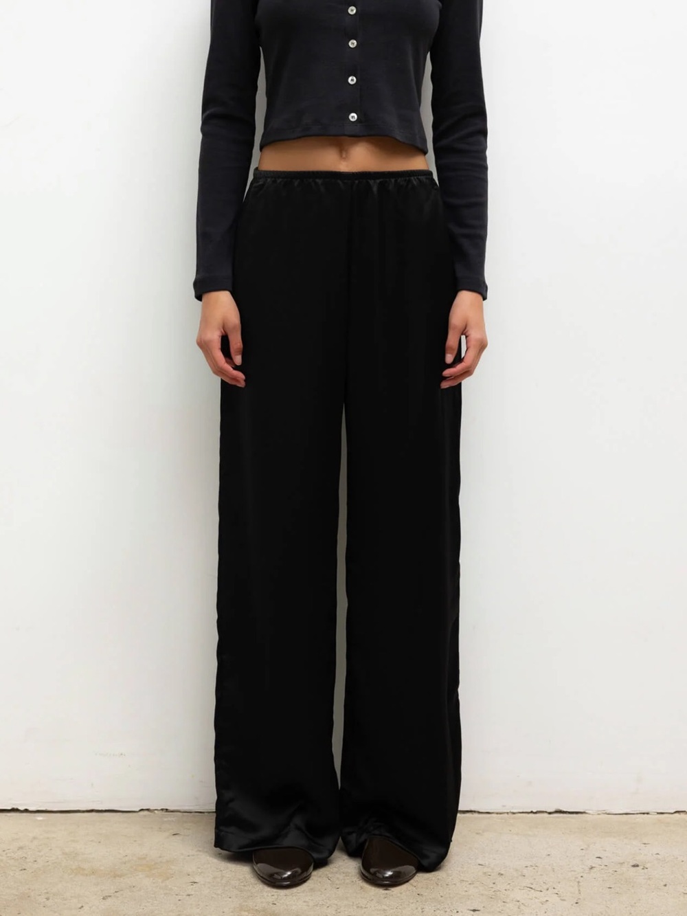 Leset Barb Wide Leg Pant Black size Small